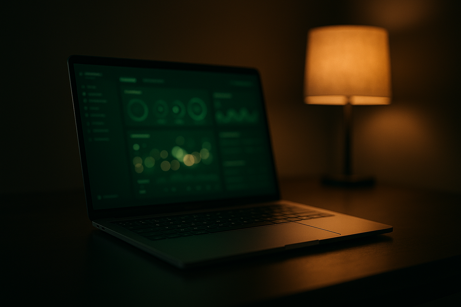 AI in accounting — laptop with financial AI interface